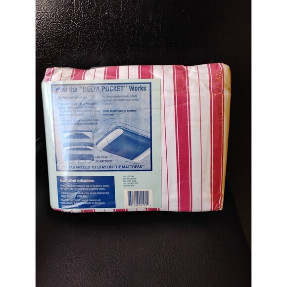 Delta Pocket Waterbed King Sheet Set - Picture 2 of 2